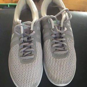 Light gray Nike shoes